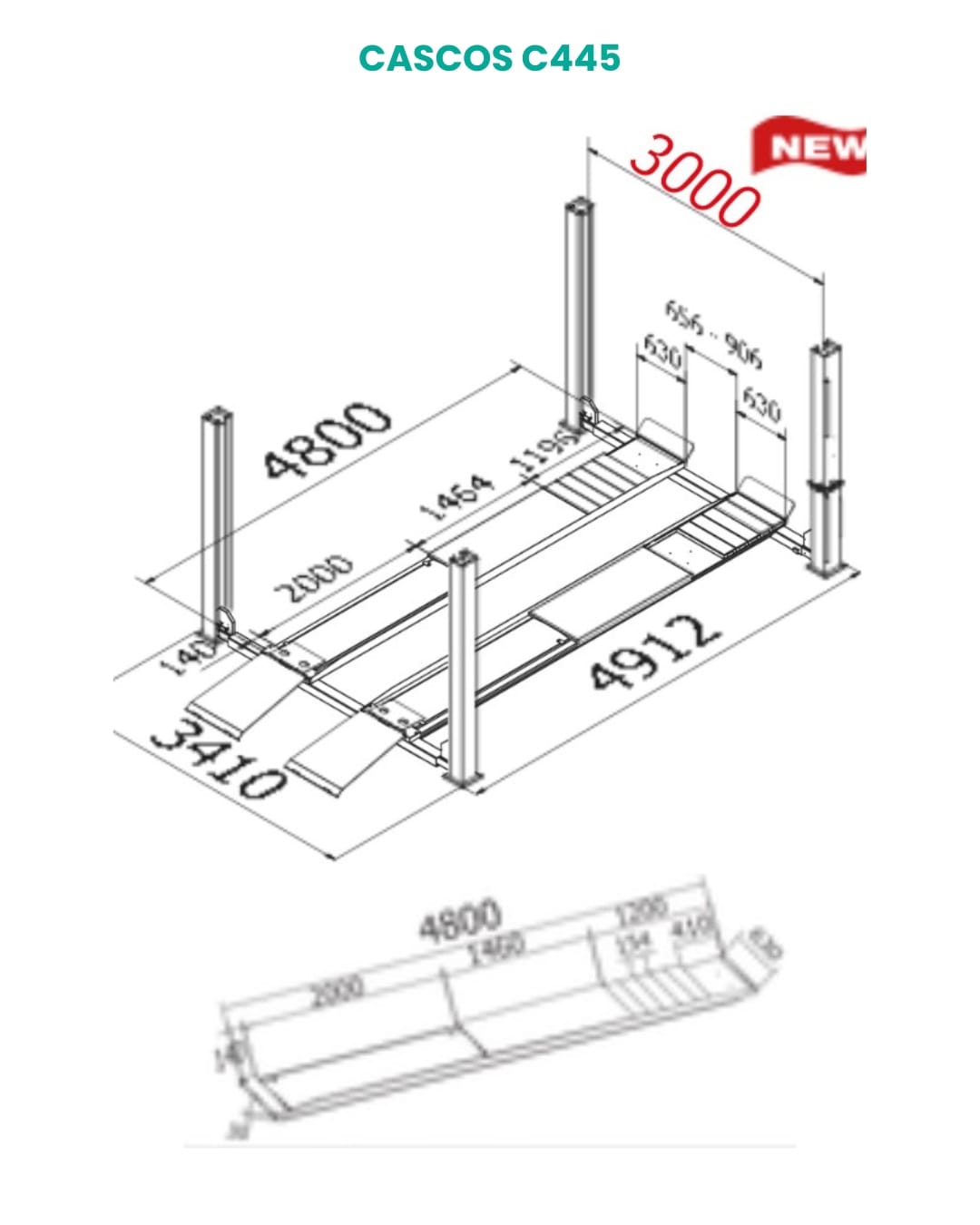 CASCOS C445, automobilový zvedák se základnou pro geometrii CASCOS C445, Liftpro zvedák na auta, zvedák na auta čtyřsloupcový zvedák, zvedák automobilů, CASCOS zvedáky, liftpro zvedáky, liftpro obchod se zvedáky, liftpro zvedáky na auta, čtyřsloupový zvedák